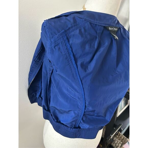 White House Black market short jacket size 0 blue - Picture 4 of 6